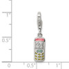 Sterling Silver CZ Enameled Cell Phone Charm