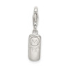 Sterling Silver CZ Enameled Cell Phone Charm