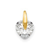 14k Yellow Gold Madi K CZ Childrens Heart Charm GK868