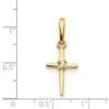 14k Yellow Gold Madi K CZ Childrens Cross Charm GK874