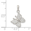Sterling Silver CZ Butterfly Pendant QC8582
