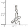 Sterling Silver Dragonfly w/ CZ Center Pendant
