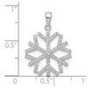 Sterling Silver CZ Snowflake Pendant QC9546