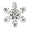 Sterling Silver CZ Snowflake Pendant