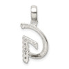 Sterling Silver CZ Initial G Pendant QC6525G