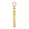 10k Yellow Gold CZ Key Pendant 10C906