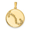 Gold-plated Sterling Silver and CZ Scorpio Zodiac Pendant