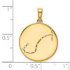 Gold-plated Sterling Silver and CZ Scorpio Zodiac Pendant