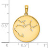 Gold-plated Sterling Silver and CZ Sagittarius Zodiac Pendant