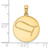 Gold-plated Sterling Silver and CZ Gemini Zodiac Pendant