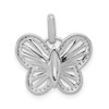 14k White Gold 0.19ctw Diamond Butterfly Pendant