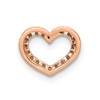 14k Rose Gold 1/15ctw Diamond Heart Slide