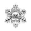 14k White Gold 1/6ctw Diamond Snowflake Pendant PM5167-016-WA