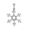 14k White Gold 1/6ctw Diamond Snowflake Pendant PM5159-016-WA