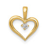 14k Yellow Gold .02ctw Diamond Heart Pendant PM4817-002-YA