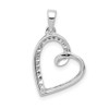 14k White Gold Diamond Heart Pendant PM4853-010-WA