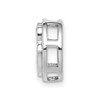 14k White Gold 1/10ctw Diamond Hamsa Slide