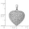 14k White Gold 1ctw Diamond Fancy Heart Pendant
