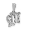 14k White Gold Diamond Virgo Pendant