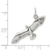 Sterling Silver Antiqued Wing Spread Seagull Charm