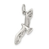 Sterling Silver Antiqued Wing Spread Seagull Charm