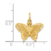 14k Yellow Gold Butterfly Charm M658