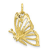 10k Yellow Gold Butterfly Charm 10C642
