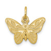 10k Yellow Gold Butterfly Charm 10C640