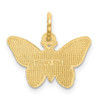 10k Yellow Gold Butterfly Charm 10C640