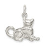 Sterling Silver Cat Charm QC926