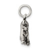 Sterling Silver Antiqued Dog Charm QC7829