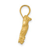 14k Yellow Gold Poodle Dog Charm