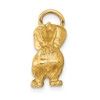 14k Yellow Gold 3D Dachshund Dog Charm