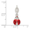 Sterling Silver Enameled Ladybug Charm QC6265