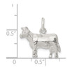 Sterling Silver Cow Charm QC904