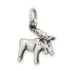 Sterling Silver Antiqued Moose Charm QC6360