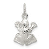 Sterling Silver Frog Charm QC973