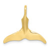 10k Yellow Gold 3-D and Polished Whale Tail Charm 10k7710