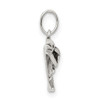 Sterling Silver Antiqued Dolphin w/Baby Charm