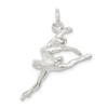 Sterling Silver Ballerina Charm QC802