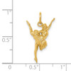 14k Yellow Gold Ballerina Charm D3468