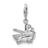 Sterling Silver Baby Carriage w/Lobster Clasp Charm