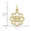 10k Yellow Gold Baby Girl Charm 10C136