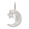 Sterling Silver Moon w/Star Charm QC3889