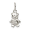 Sterling Silver Teddy Bear Charm QC2543