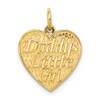 14k Yellow Gold Daddys Little Girl Charm C1703