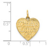 14k Yellow Gold Daddys Little Girl Charm C1703