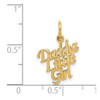 14k Yellow Gold Daddys Little Girl Charm C279