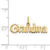 14k Yellow Gold Grandma Charm