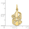 10k Yellow Gold #1 MOM Charm 10C97